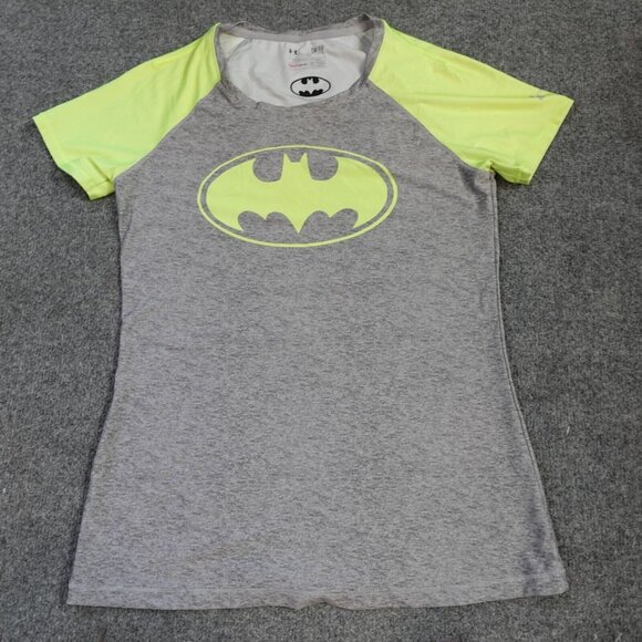 Under Armour Womens Top Small Gray Batman Compression - Picture 1 of 5